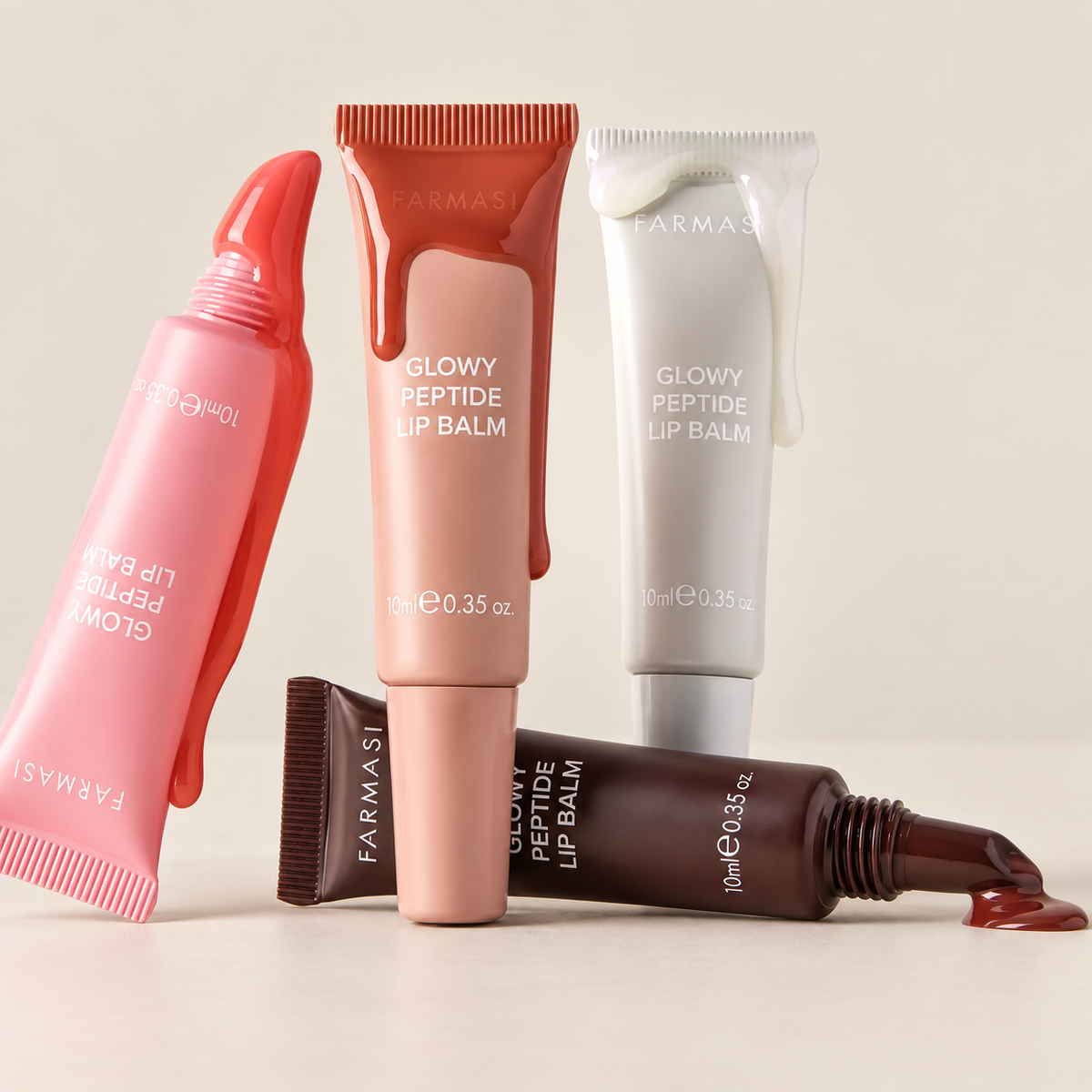 Glowy Peptide Lip Balm - Frosted Pink