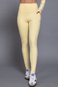 Leggings Pocket - Amarillo Mantequilla