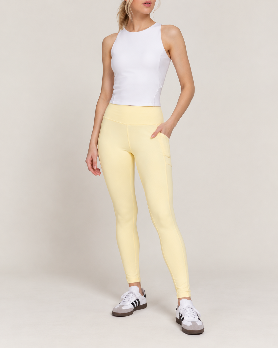 Set Halter + Leggings Amarillos
