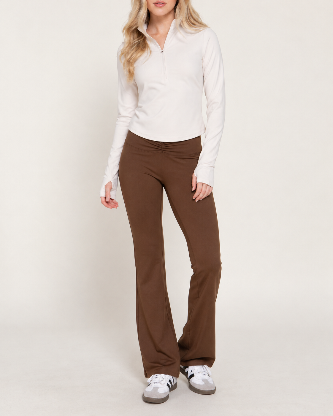 Set Half Zip + Flare Café